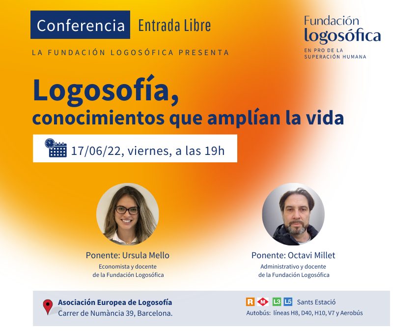 Conferencia 17/06/2022 en Barcelona: Conocimientos que amplían la vida
