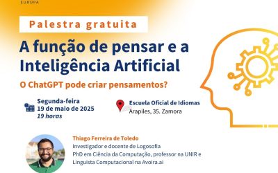 Zamora, Conferencia en portugués «A função de pensar e a Inteligência Artificial: O Chat GPT pode criar pensamentos?»